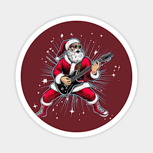 Christmas Santa Popstar 35 Magnet